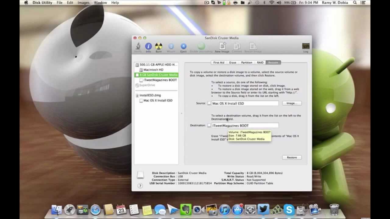 make os x boot disk on pc